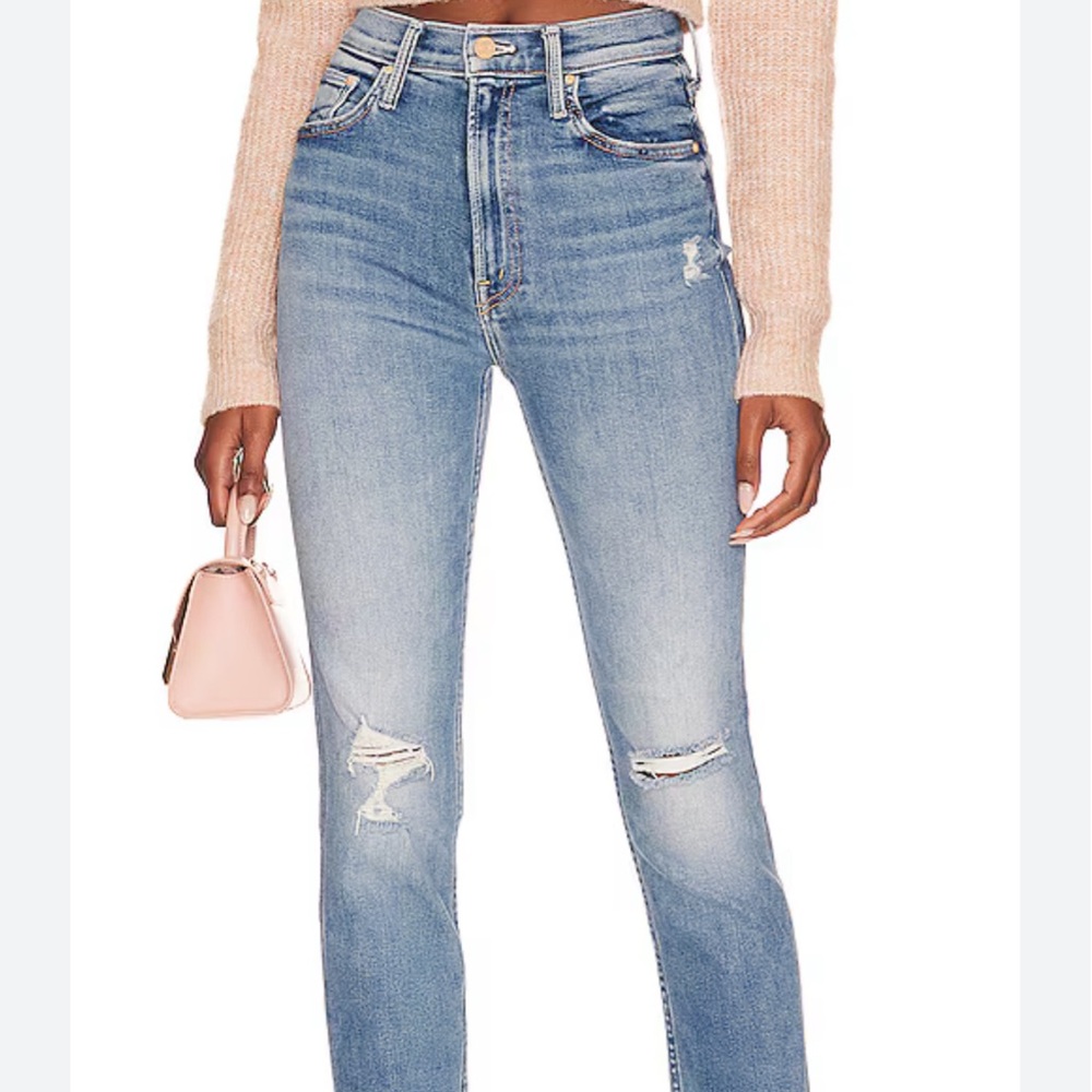 Mother High Waisted Rider Skimp Jeans